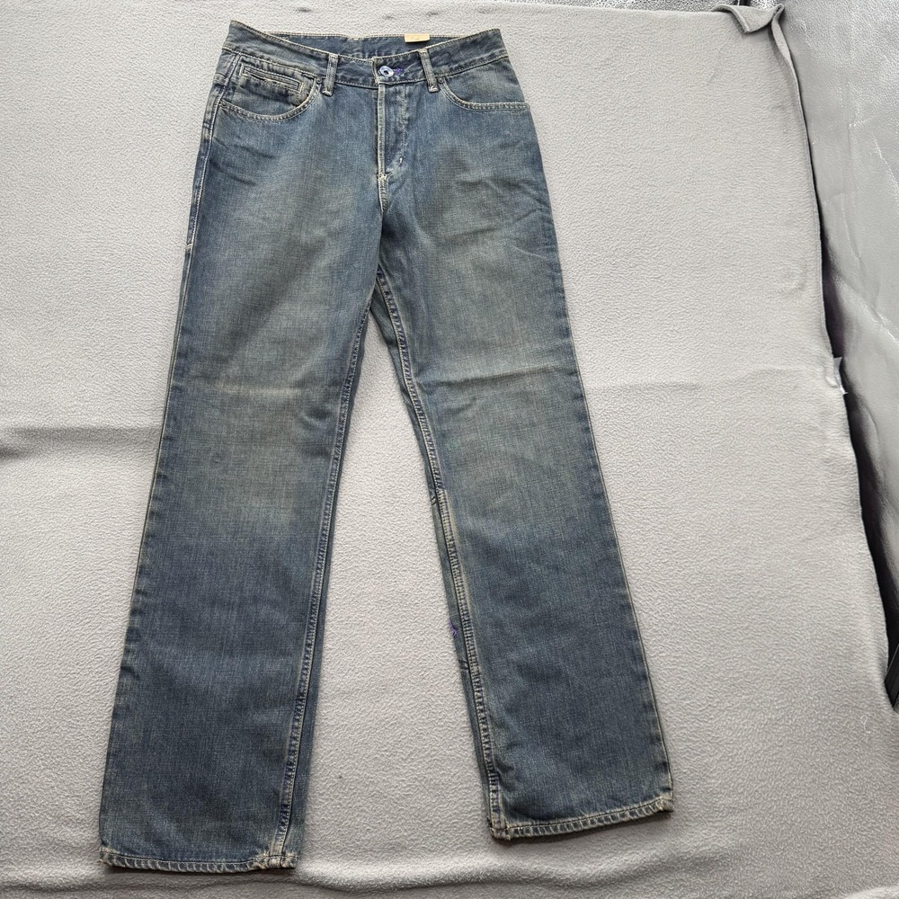 Volcom XL30 Jeans Mens 30x30 Blue Medium Wash Relaxed Straight Denim Casual